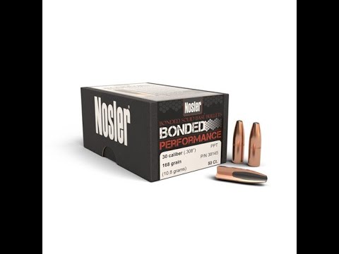 Видео: Пуля Nosler BSB .30, 168 gr/10,9 грамм, ВС-0,350