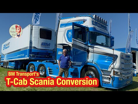 Видео: Экскурсия по грузовикам с кабиной T-Cab Scania Conversion от BM Transport