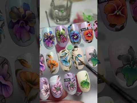 Видео: В Ь Ю Н О К (колокольчик) на ногтях гель лаковая роспись ✅ Outline OH_005