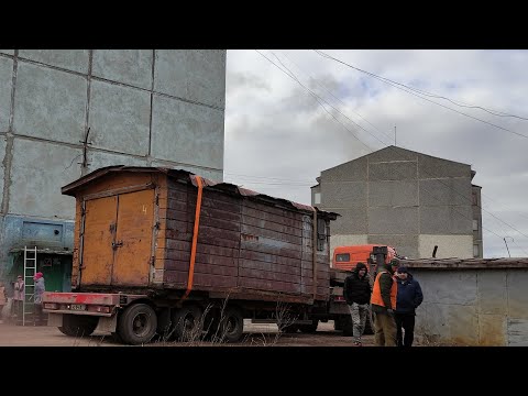 Видео: Перевозим небольшой гараж, как в старые времена! Новый кардан на привод гидронасосов.
