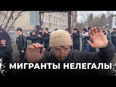 Видео: Более 300 мигрантов в железнодорожном районе Екатеринбурга. 26 нелегалов на грани выдворения