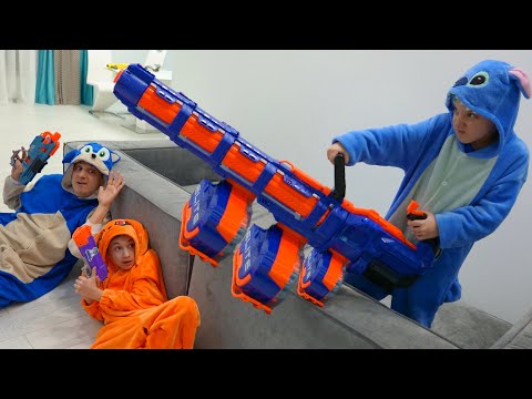 Видео: ЭКСТРЕМАЛЬНЫЕ Битвы с НЁРФАМИ Все Серии Подряд! Nerf War