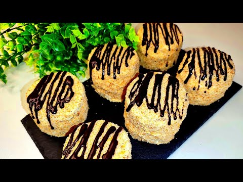 Видео: Самое ВКУСНОЕ И БЫСТРОЕ пирожное! Тает во рту! Готовьте хоть каждый день!