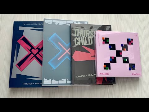 Видео: Распаковка альбома TXT / Unboxing album TXT Blue Hour, THE CHAOS CHAPTER, Thursdays Child