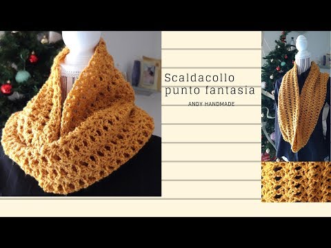 Видео: Утеплитель для шеи Flory - узор для вязания крючком