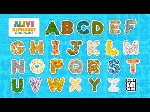Видео: Написать A-Z Письмо Трассировка с Alive Alphabet App для детей