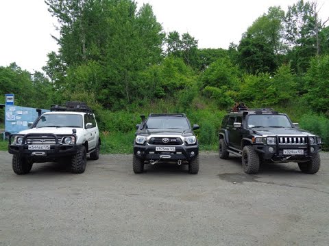 Видео: Prado, Tacoma, Hummer жесткое рубилово
