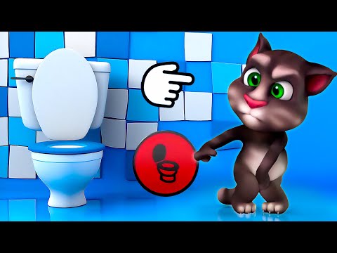 Видео: Говорящий Том 🟢 Нажми на кнопку 🔴 Мультики для малышей ✨ Super Toons TV