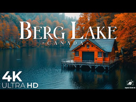 Видео: Озеро Берг осенью 4K 🍁Красивые осенние краски в канадских Скалистых горах | Успокаивающая музыка