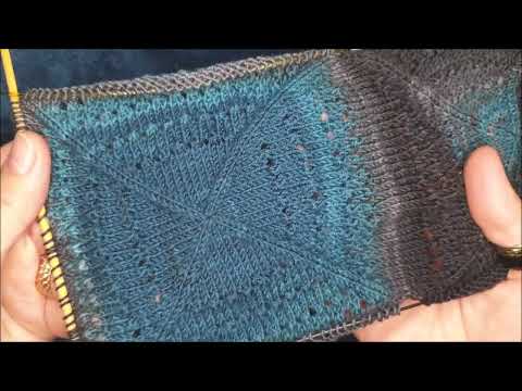 Видео: Кардиган "Морской Шторм " / тестирую пряжу, вяжу квадраты #спицами 