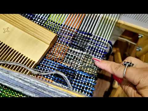 Видео: Ткачество. Техника "Пряник" на безремизном ткацком станке