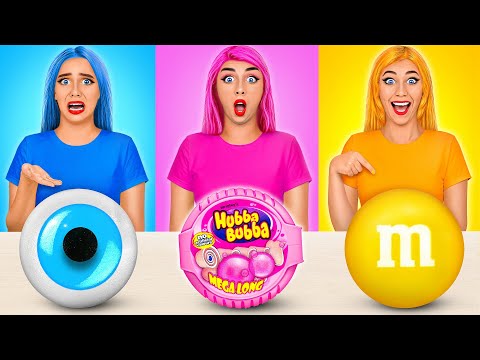 Видео: 24 часа едим еду одного цвета Челлендж #2 от Multi DO Challenge