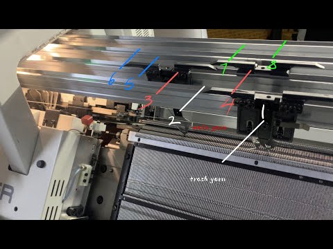 Видео: как работать на плосковязальной машине