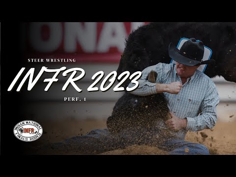 Видео: Steer Wrestling INFR 2023 — Выступление 1 — Отель South Point в Лас-Вегасе