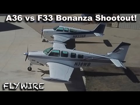 Видео: Перестрелка A36 против F33 Bonanza