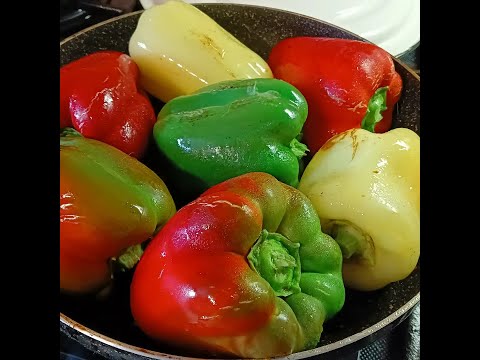 Видео: Заготовки на зиму/ Перец Жареный На Зиму