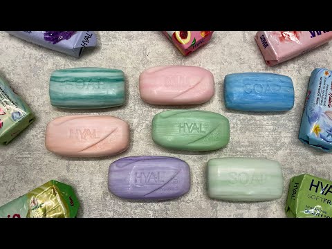 Видео: Dry soap cutting 🧼💗💚💙/ Резка сухого мыла / ASMR