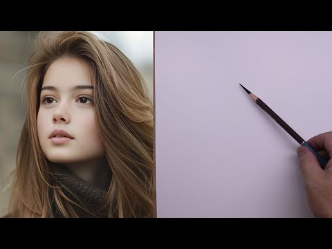 Видео: как нарисовать лицо для начинающих | Простой урок рисования портрета