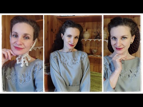 Видео: Как собрать образ в стиле 40х годов. Причёски 40х, ретро мода 40х. Накрутить волосы на тряпочки