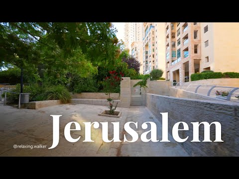 Видео: Расслабляющая прогулка по Иерусалиму под нежную музыку — район Святой Земли.