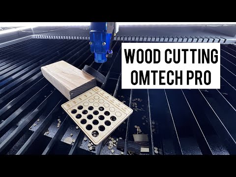 Видео: Лазер Omtech Pro Co2 — настройка и резка по дереву. Глупые вещи.