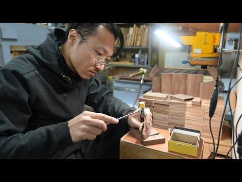 Видео: Искусство японской деревообработки: Создание футляра для карт