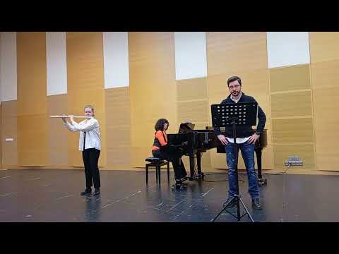 Видео: Варвара Серебрякова, флейта. Светлана Таипова, ф-но.  Мастер-класс Бюлента Эвджиля.