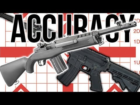 Видео: Точность: дешевая AR15 против Mini-14