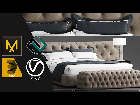 Видео: 3D Моделирование кровати Casamilano ROYALE CAPITONEE в 3D Max и Marvelous Designer от CGBandit