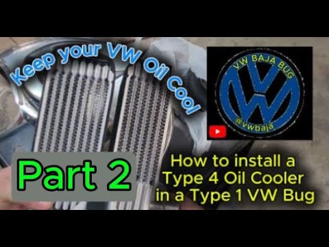 Видео: Масляный радиатор типа 4 на двигателе VW типа 1 - часть 2