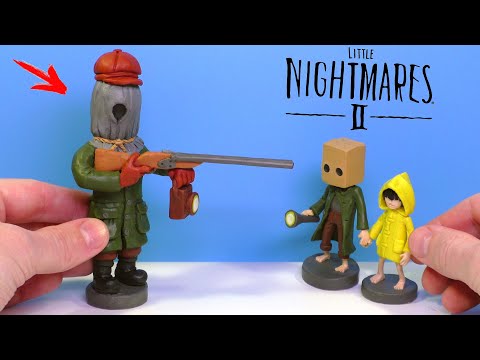 Видео: Маленькие Кошмары 2 🔥 Моно и Охотник из игры Little Nightmares 2 | Видео Лепка