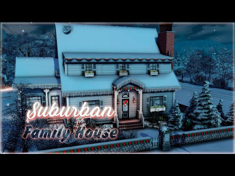 Видео: ☃️Семейный дом в пригороде | Симс 4: Строительство | Suburban Family House | The Sims 4: Speed Build