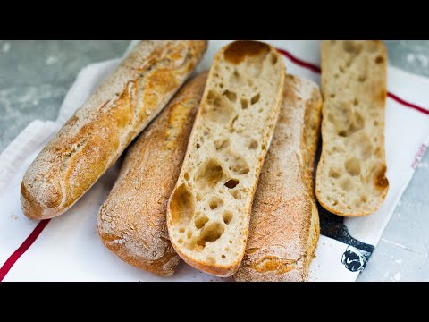 Видео: Чиабатта на закваске/Sourdough Ciabatta Bread/Хлеб на закваске
