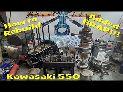 Видео: Как собрать поршневой двигатель гидроцикла Kawasaki 550. С добавлением тюнинга!!! Самодельный Js5...