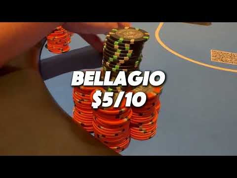 Видео: $5/10 в Bellagio... САМАЯ ГЛАВНАЯ ИГРА В МОЕЙ ЖИЗНИ!!