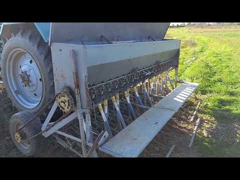 Видео: Саморобна зернова сівалка 3м , короткий огляд.
