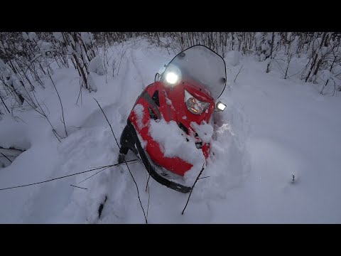 Видео: Снегоход Тайга Варяг 550 V по пухляку 2022