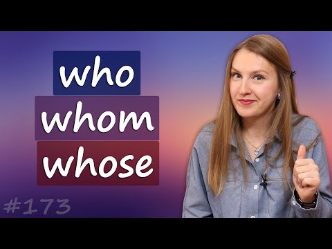 Видео: Who, whom, whose - частые ошибки в английском