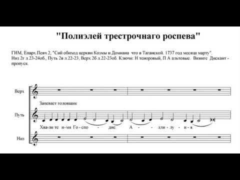 Видео: Хвалите Имя Господне (Строчное многоголосие) ред. Л. Кондрашковой