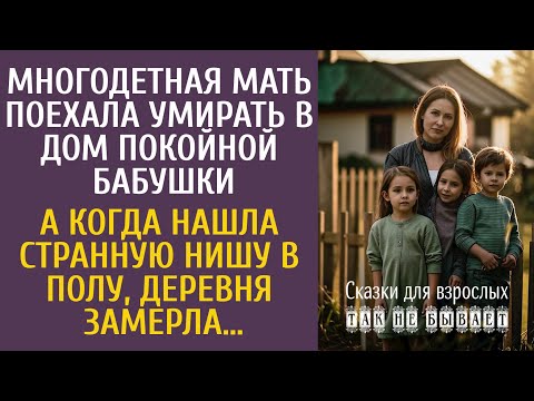 Видео: Многодетная мать поехала умирать в дом покойной бабушки… А когда нашла странную нишу в полу…