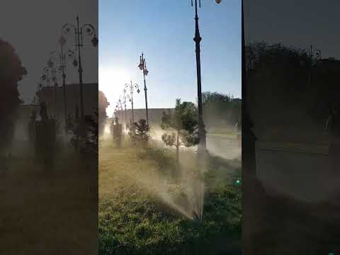 Видео: Раннее утро на привокзальной площади в Арыси.