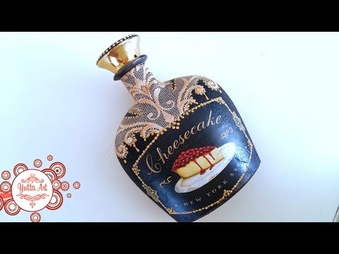 Видео: 🌸Декор бутылки / Декупаж / Подробный мастер-класс от Ютты Арт.