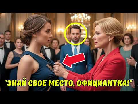 Видео: Лицемерная богачка ПОРВАЛА платье, думая, что перед ней официантка… НО её МУЖ-МИЛЛИОНЕР всё видел...