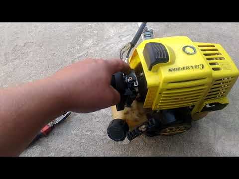Видео: Пропали холостые обороты на триммере champion t517.