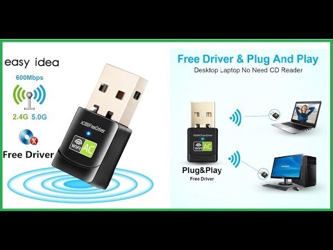 Видео: USB WIFI адаптер Для Ноутбука, Компьютера 2.4 и 5 Ггц. Как установить Usb Wifi адаптер.