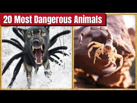 Видео: 20 самых опасных животных, с которыми вам никогда не следует сталкиваться 😱 #опасныеживотные