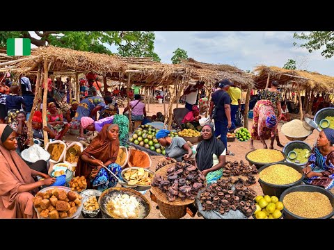 Видео: День сельского африканского рынка в Игаби, Нигерия 🇳🇬 Западная Африка