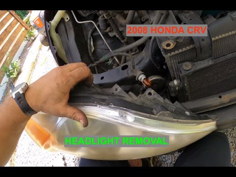 Видео: Honda CRV 2008: снятие фар