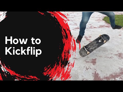 Видео: Как научиться делать Кик флип  (How to kickflip)