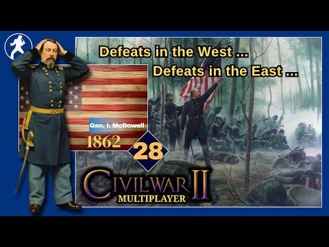Видео: Американская гражданская война - 28 - Поражения на Западе... Поражения на Востоке...